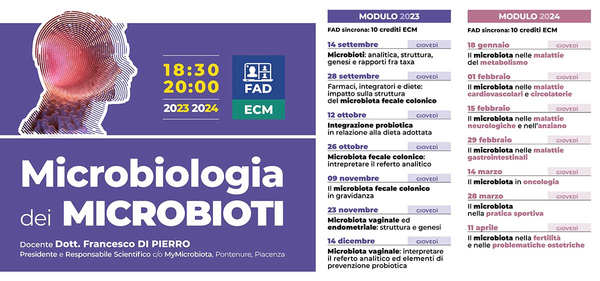 Programma FAD Microbiologia dei MICROBIOTI